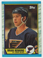 Brian Benning - St. Louis Blues (NHL Hockey Card) 1989-90 Topps # 86 Mint