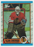 Alain Chevrier - Chicago Blackhawks (NHL Hockey Card) 1989-90 Topps # 132 Mint