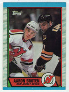 Aaron Broten - New Jersey Devils (NHL Hockey Card) 1989-90 Topps # 180 Mint