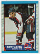 Brent Ashton - Winnipeg Jets (NHL Hockey Card) 1989-90 Topps # 181 Mint