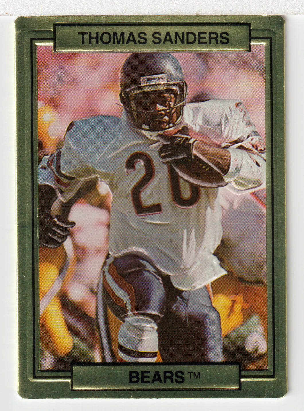 Thomas Sanders - Chicago Bears (NFL Football Card) 1989 Action Packed # 8 Mint