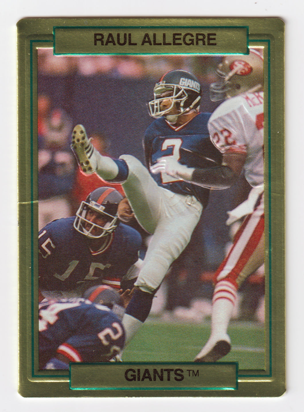 Raul Allegre - New York Giants (NFL Football Card) 1989 Action Packed # 11 Mint