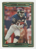 Lionel Manuel - New York Giants (NFL Football Card) 1989 Action Packed # 15 Mint