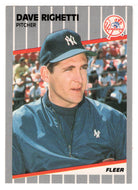 Dave Righetti - New York Yankees (MLB Baseball Card) 1989 Fleer # 267 Mint