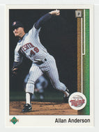 Allan Anderson - Minnesota Twins (MLB Baseball Card) 1989 Upper Deck # 85 Mint