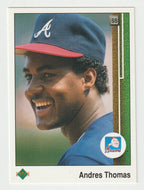 Andres Thomas - Atlanta Braves (MLB Baseball Card) 1989 Upper Deck # 144 Mint