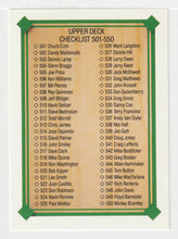 Load image into Gallery viewer, Checklist # 6 (MLB Baseball Card) 1989 Upper Deck # 699 Mint
