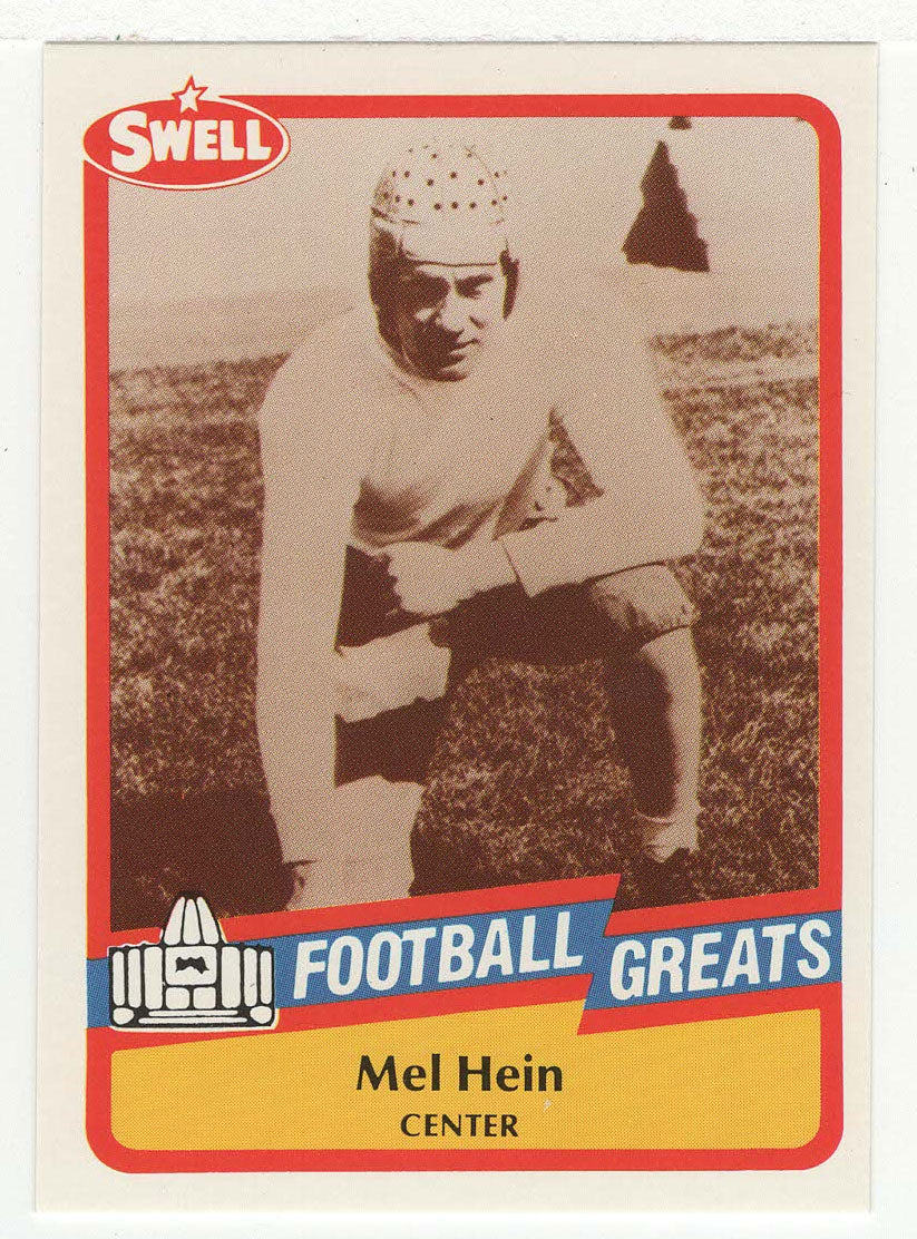 Mel Hein (NFL Football Card) 1989 Swell Greats # 7 Mint