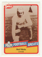 Mel Hein (NFL Football Card) 1989 Swell Greats # 7 Mint