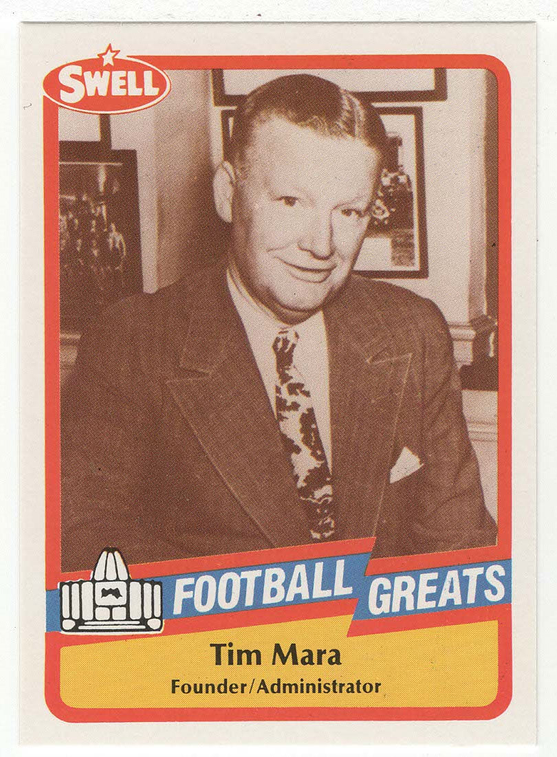 Tim Mara - Administrator (NFL Football Card) 1989 Swell Greats # 12 Mint