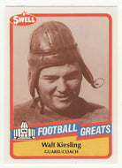 Walt Kiesling (NFL Football Card) 1989 Swell Greats # 33 Mint