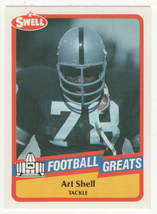Art Shell (NFL Football Card) 1989 Swell Greats # 37 Mint