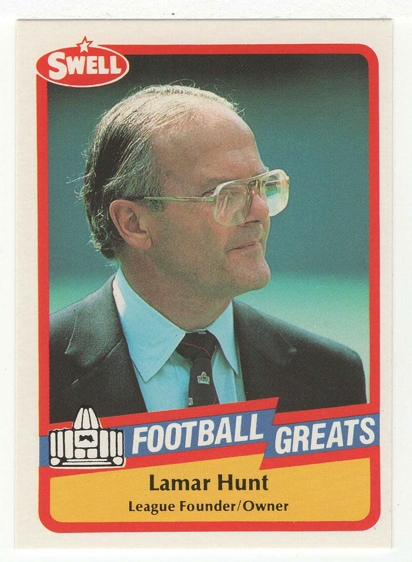 Lamar Hunt - Owner (NFL Football Card) 1989 Swell Greats # 40 Mint