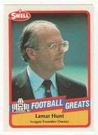 Lamar Hunt - Owner (NFL Football Card) 1989 Swell Greats # 40 Mint