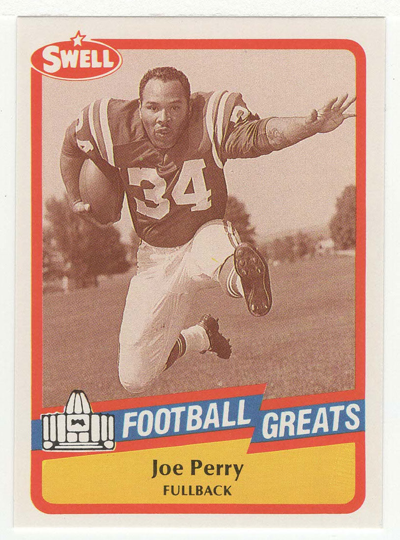 Joe Perry (NFL Football Card) 1989 Swell Greats # 53 Mint