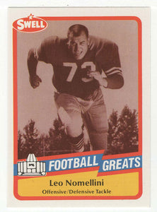 Leo Nomellini (NFL Football Card) 1989 Swell Greats # 54 Mint