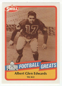 Albert Glen 'Turk' Edwards (NFL Football Card) 1989 Swell Greats # 56 Mint