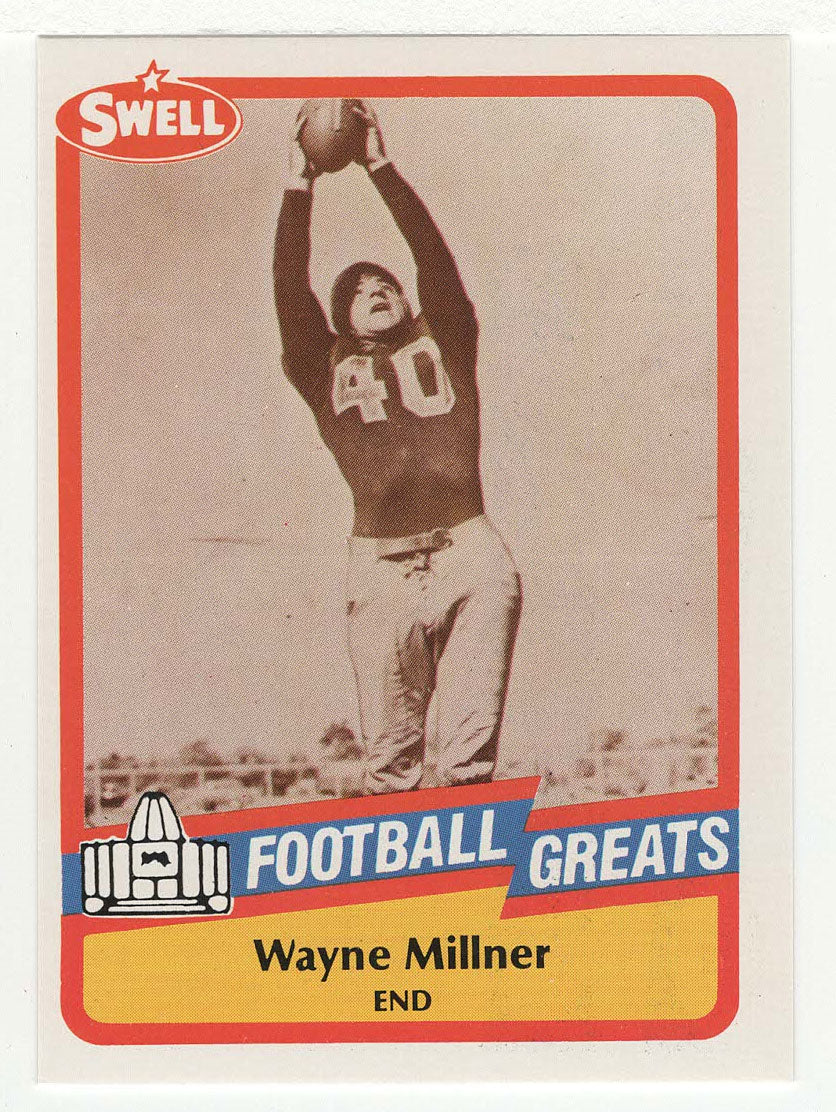Wayne Millner (NFL Football Card) 1989 Swell Greats # 60 Mint
