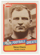 Steve Owen - Coach (NFL Football Card) 1989 Swell Greats # 74 Mint