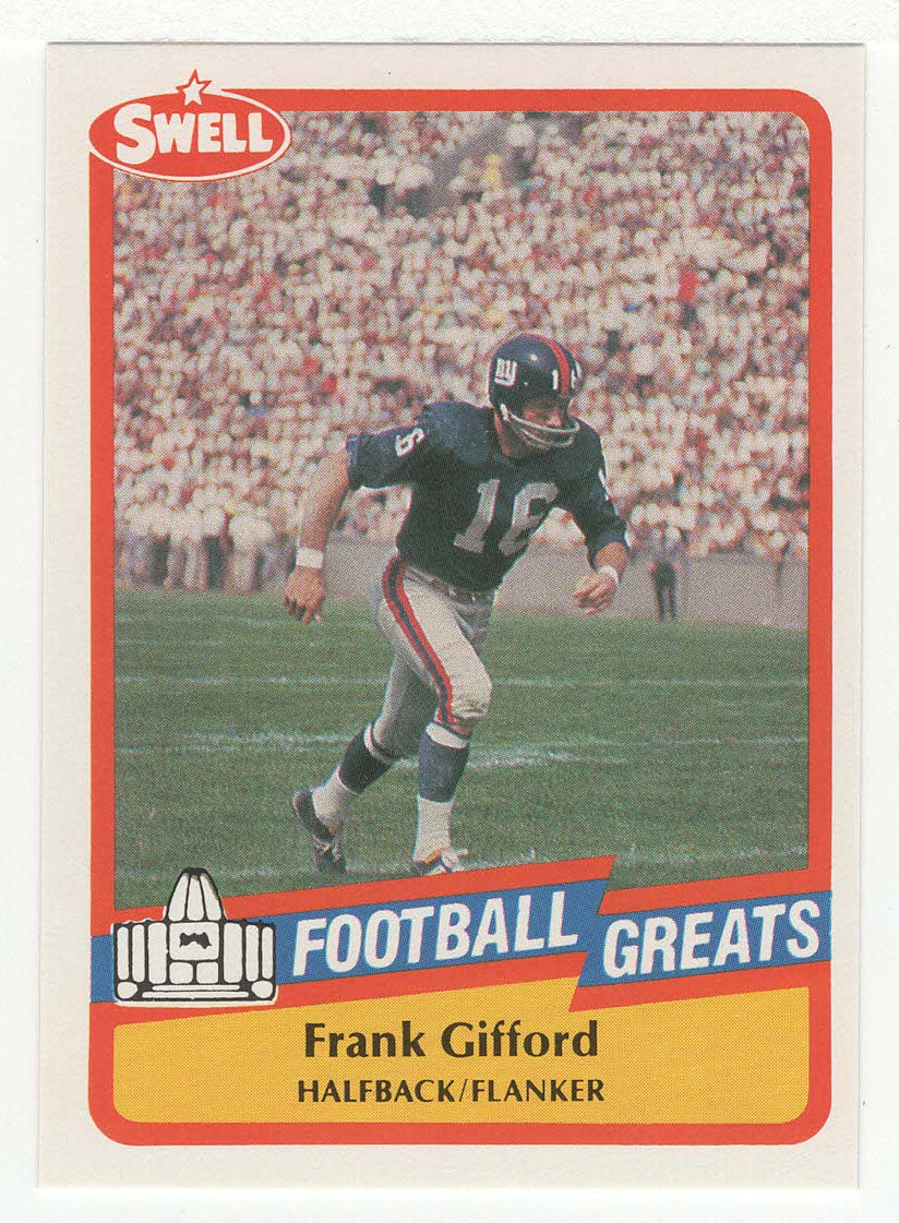 Frank Gifford (NFL Football Card) 1989 Swell Greats # 77 Mint