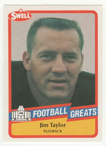Jim Taylor (NFL Football Card) 1989 Swell Greats # 78 Mint