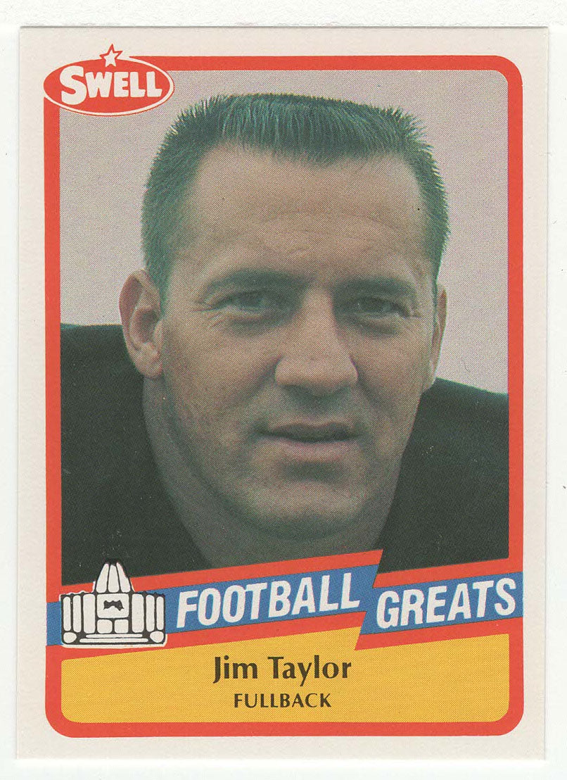 Jim Taylor (NFL Football Card) 1989 Swell Greats # 78 Mint