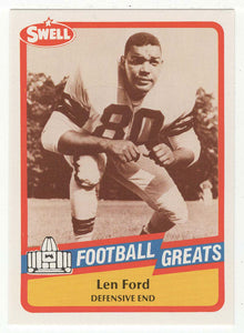 Len Ford (NFL Football Card) 1989 Swell Greats # 79 Mint