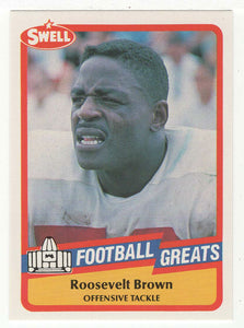 Roosevelt Brown (NFL Football Card) 1989 Swell Greats # 84 Mint