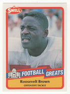 Roosevelt Brown (NFL Football Card) 1989 Swell Greats # 84 Mint