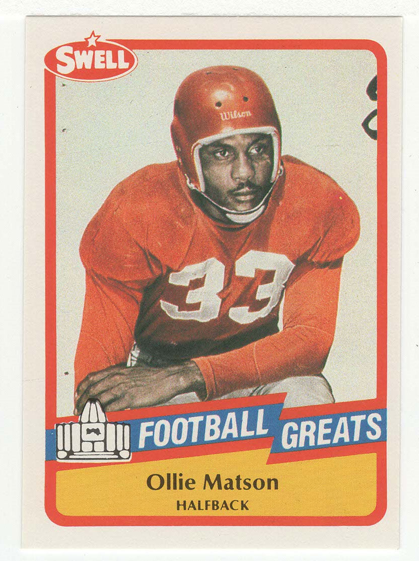 Ollie Matson (NFL Football Card) 1989 Swell Greats # 93 Mint