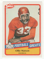 Ollie Matson (NFL Football Card) 1989 Swell Greats # 93 Mint