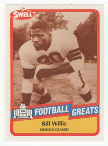 Bill Willis (NFL Football Card) 1989 Swell Greats # 100 Mint