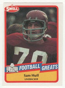 Sam Huff (NFL Football Card) 1989 Swell Greats # 118 Mint