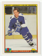 Gary Leeman - Toronto Maple Leafs - Hat Trick (NHL Hockey Card) 1990-91 Bowman # 10 Mint