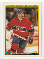 Stephane Richer - Montreal Canadiens - Hat Trick (NHL Hockey Card) 1990-91 Bowman # 11 Mint