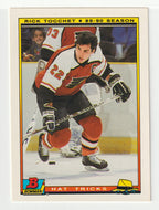 Rick Tocchet - Philadelphia Flyers - Hat Trick (NHL Hockey Card) 1990-91 Bowman # 14 Mint