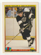 Dave Taylor - Los Angeles Kings - Hat Trick (NHL Hockey Card) 1990-91 Bowman # 22 Mint