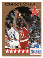 Rolando Blackman - Dallas Mavericks - All-Star Team (NBA Basketball Card) 1990-91 Hoops # 14 Mint