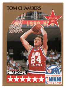 Tom Chambers - Phoenix Suns - All-Star Team (NBA Basketball Card) 1990-91 Hoops # 15 Mint