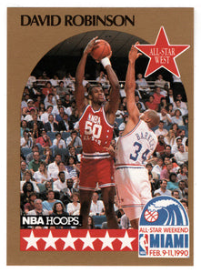 David Robinson - San Antonio Spurs - All-Star Team (NBA Basketball Card) 1990-91 Hoops # 24 Mint