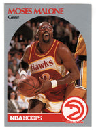 Moses Malone - Atlanta Hawks (NBA Basketball Card) 1990-91 Hoops # 31 Mint