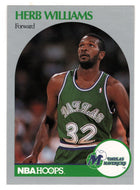 Herb Williams - Dallas Mavericks (NBA Basketball Card) 1990-91 Hoops # 90 Mint
