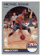 Michael Adams - Denver Nuggets (NBA Basketball Card) 1990-91 Hoops # 91 Mint