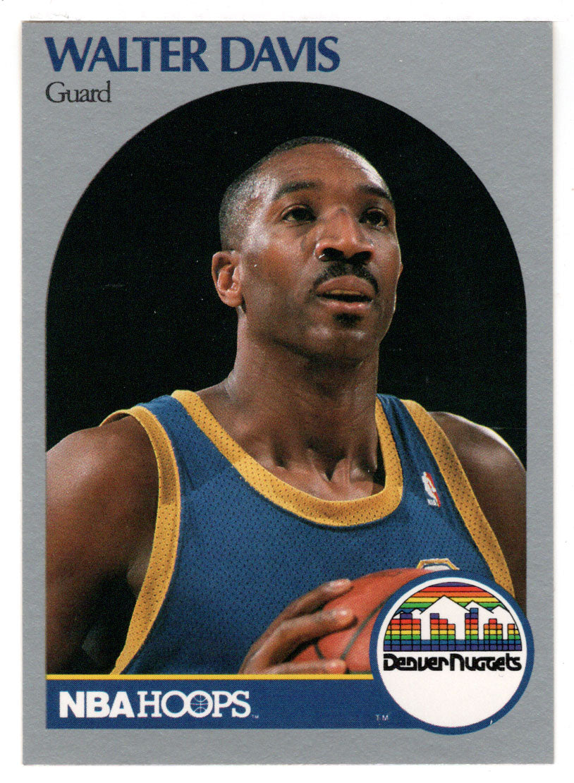 Walter Davis - Denver Nuggets (NBA Basketball Card) 1990-91 Hoops # 93 Mint