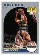 Todd Lichti RC - Denver Nuggets (NBA Basketball Card) 1990-91 Hoops # 98 Mint