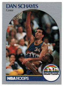 Danny Schayes - Denver Nuggets (NBA Basketball Card) 1990-91 Hoops # 100 Mint