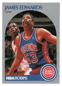 James Edwards - Detroit Pistons (NBA Basketball Card) 1990-91 Hoops # 104 Mint