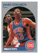 James Edwards - Detroit Pistons (NBA Basketball Card) 1990-91 Hoops # 104 Mint