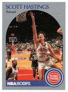 Scott Hastings - Detroit Pistons (NBA Basketball Card) 1990-91 Hoops # 105 Mint