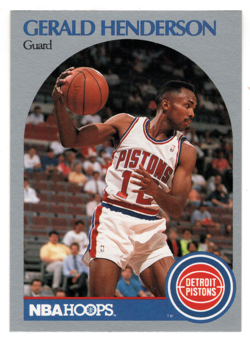 Gerald Henderson - Detroit Pistons (NBA Basketball Card) 1990-91 Hoops # 106 Mint